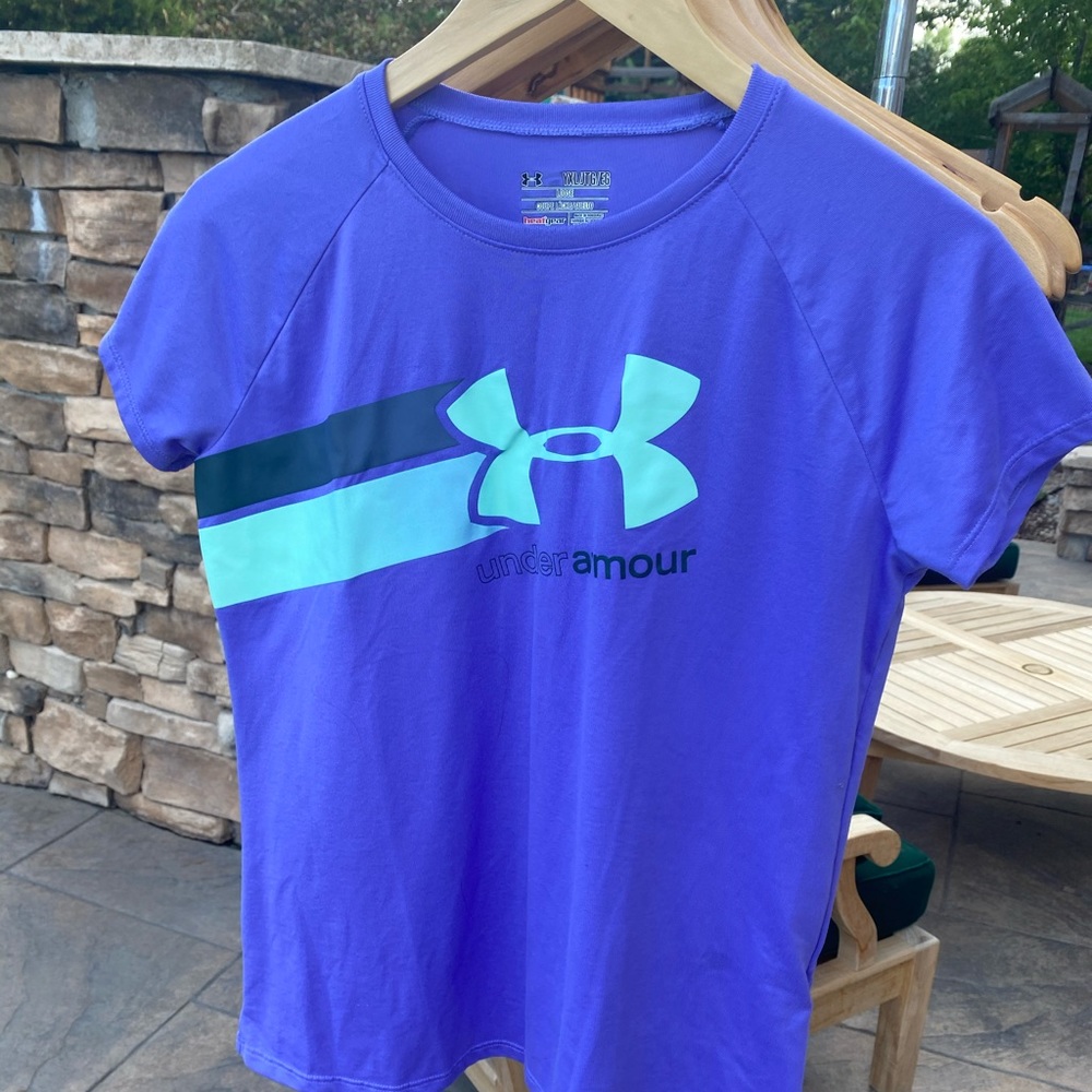 Girls purple athletic tee